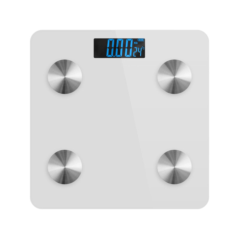 Symple Stuff Gaulke Smart Digital Bathroom Scale with Bluetooth, White