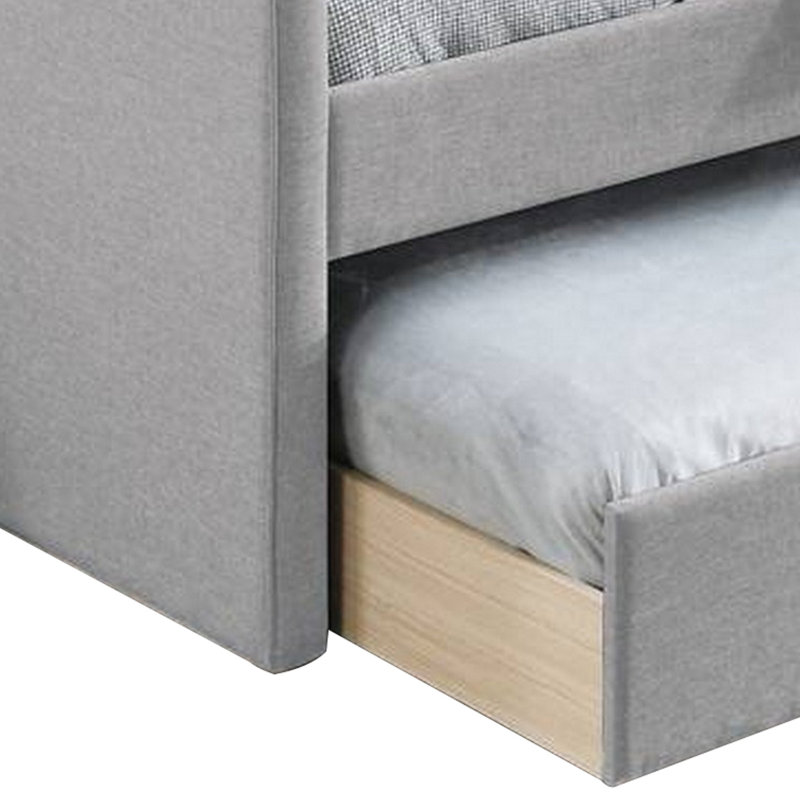 Rith Upholstered Daybed, Light Gray