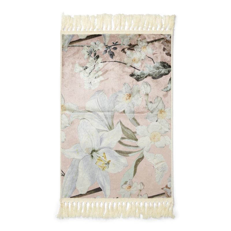 Rosalee Floral 60cm X 90cm Area Rug