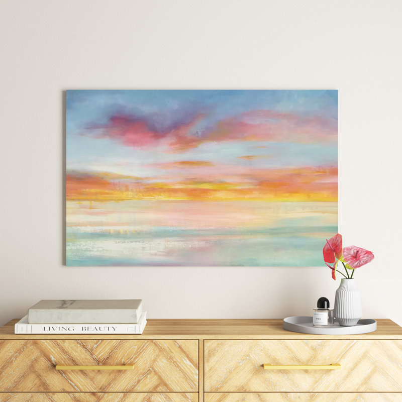 " Pastel Sky " by Danhui Nai, 40" H x 60" W x 1.5" D, Wrapped Canvas, No Frame