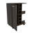 Bar Cart, Two External Shelves, Four Casters, Six Built-In Wine Rack, Single Door Cabinet-683740886