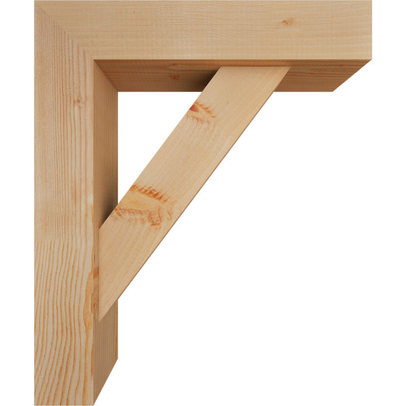 Support de bloc traditionnel avec entretoise décalée, 24 x 20, Sapin Douglas de l 5 1/2 po (lisse)
