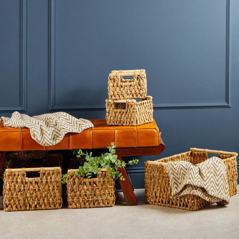 August Grove Wicker Decorative Basket