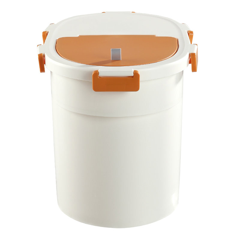 Orange Food Storage Container With Lift Off Lid