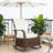 Wicker Outdoor Rocking Chair, Patio Recliner With Adjustment Backrest, PE Rattan Lounge Chair With Adjustable Footrest And Cushions For Garden, Backyard, Porch-1220574177