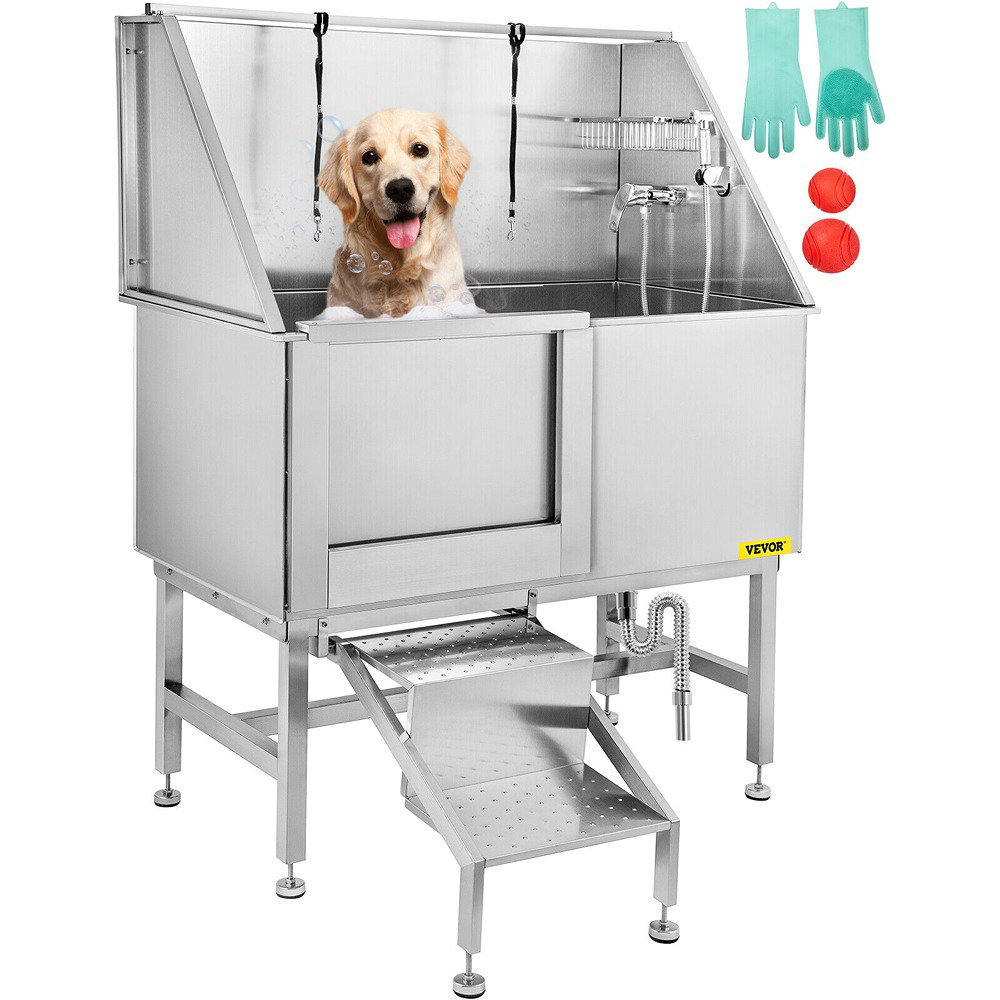 Dog grooming shop bath tub