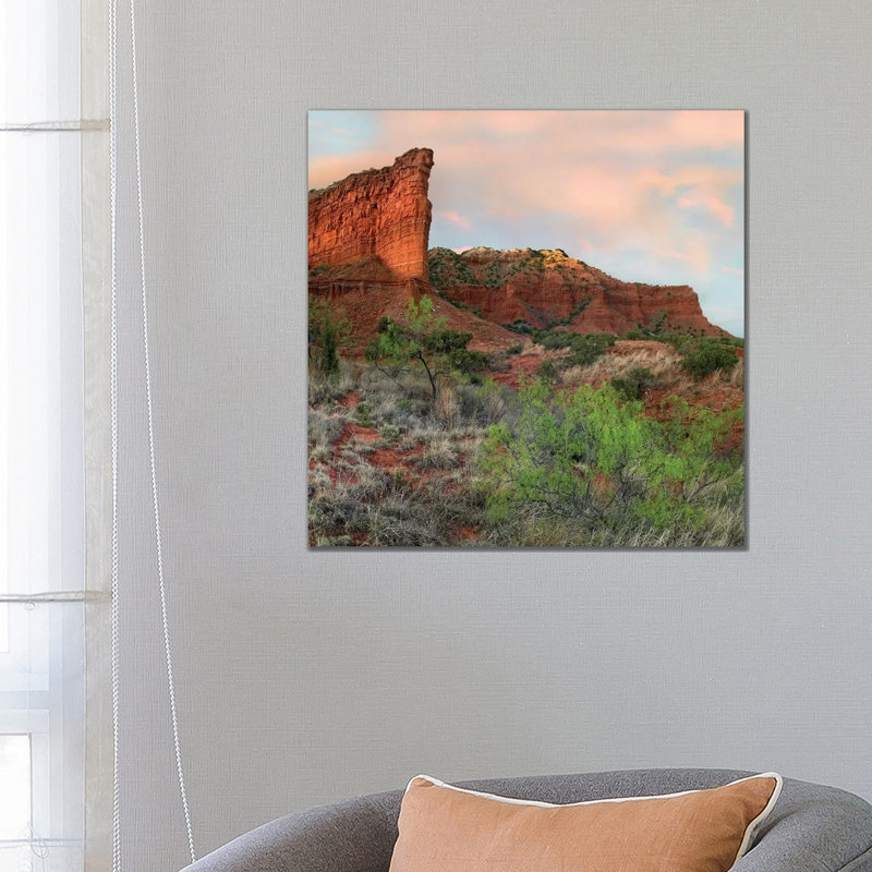Sandstone Cliffs, Caprock Canyons State Park, Texas by Tim Fitzharris - Wrapped Canvas Print