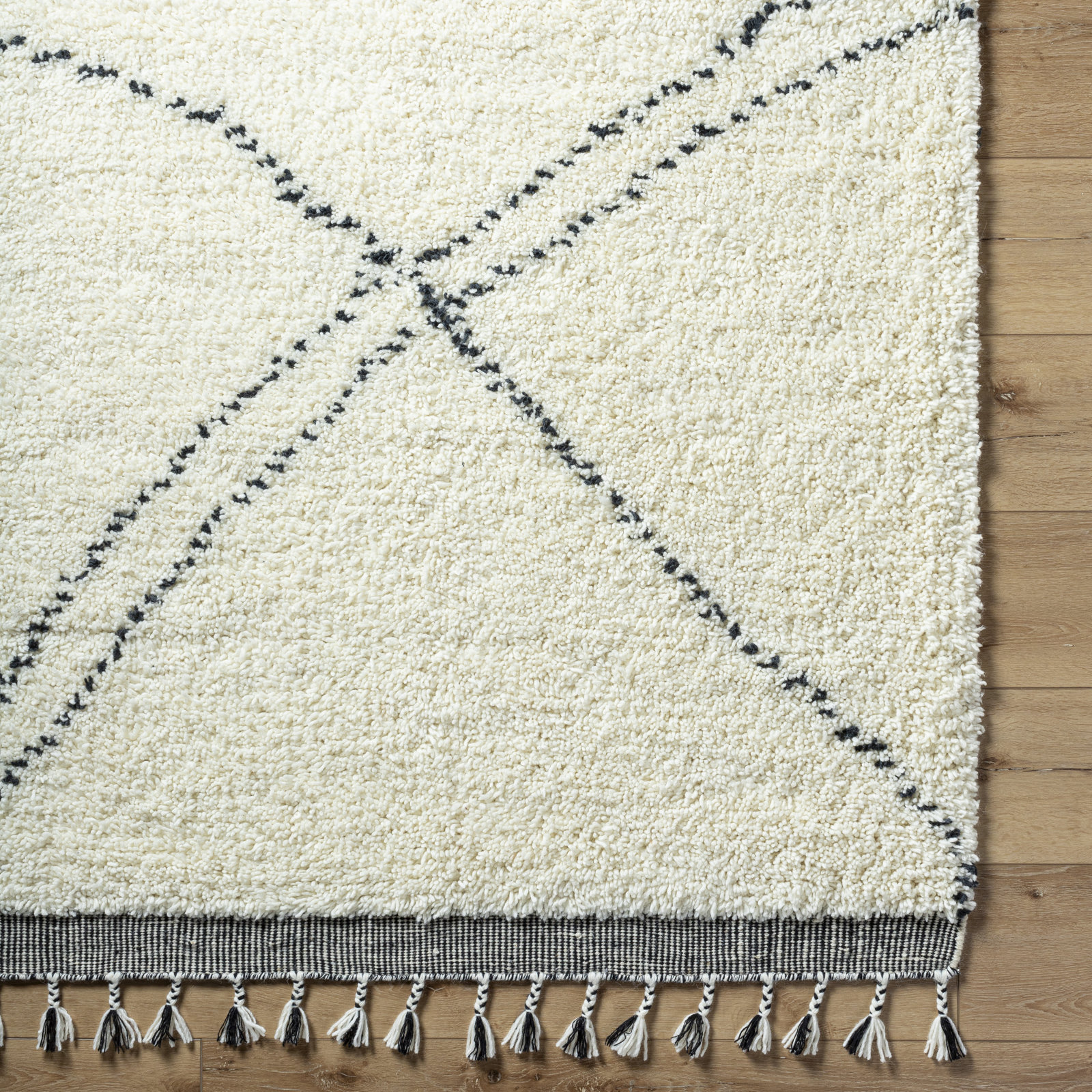 Meti Machine Washable Hand-Woven Geometric Rug, Rectangle 8' x 10'