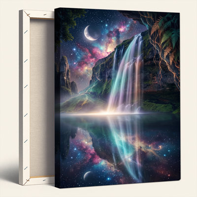Ensemble d'une toile murale « Cascade cosmique »