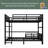 Queen Over Queen Metal Bunk Bed/Metal Loft Bed And Metal Platform Beds,With Raised Security Fence