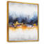 Abstrait bleu et jaune cascade de marbre III - formes abstraites, art mural-1750563654-1703408226