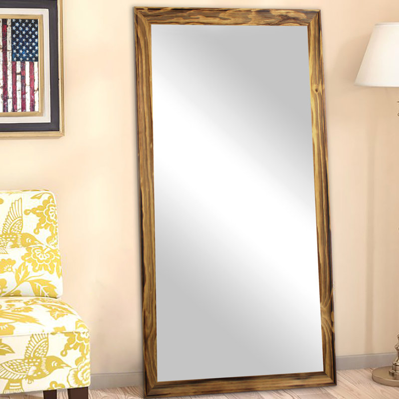 Miroir Kwante, H 65 po x l 30 po, Blanc rustique