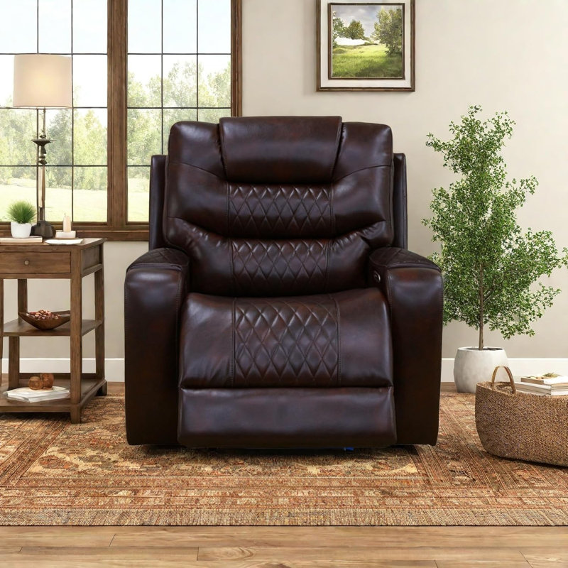 Sillon inclinable individuel avec éclairage à DEL ， Eléctrico Y Puerto Usb ， Idéal pour la Sala De Estar ， Autocaravana O Cine.
