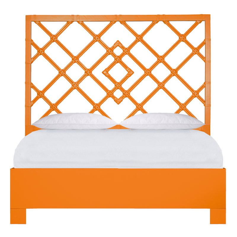 Darien Bed, Queen, Citrus Orange