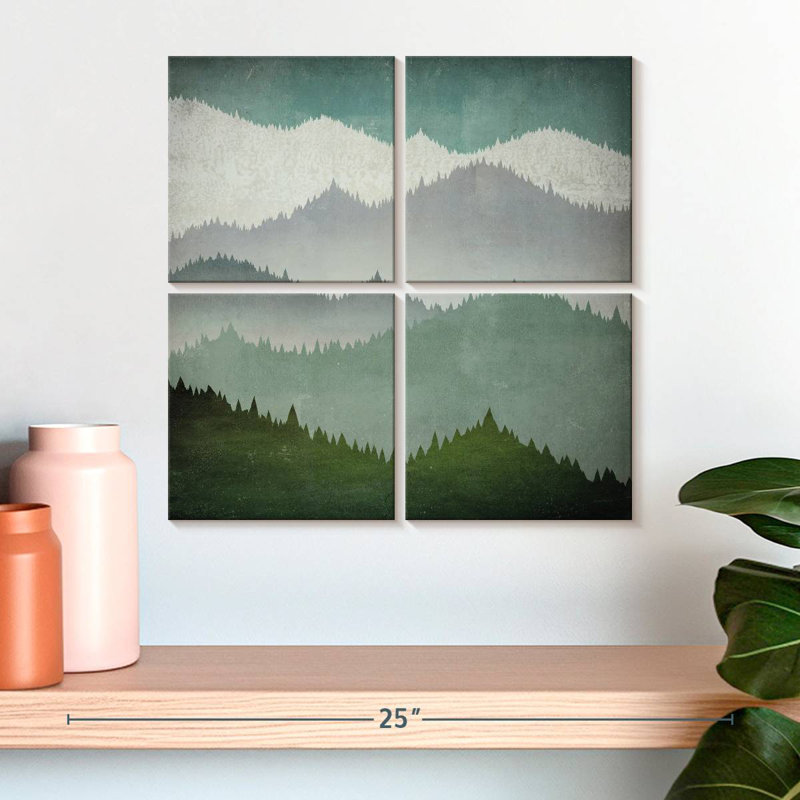 Forest's First Snow, 18" H x 18" W