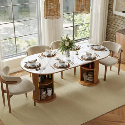 Glossy Sintered Stone Dining Table