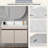 31 Inch Marble Vanity Top, White Vanity Top With Pre-Drilled Faucet Holes, Bathroom Vanity Top With Undermount Rectangular Middle Sink And 4" Height Backsplash,  Bianco Carrara Venato-108674939