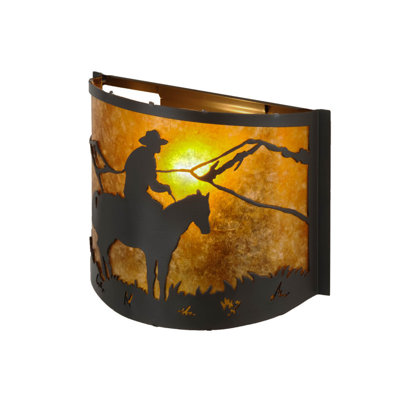 Cowboy Bronze 1 - Light Flush Mounted Sconce, Timeless Bronze