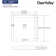 DeerValley 35" L x 35" W Square Shower Base Pan Single Threshold White Acrylic Center Drain, Non-slip Design