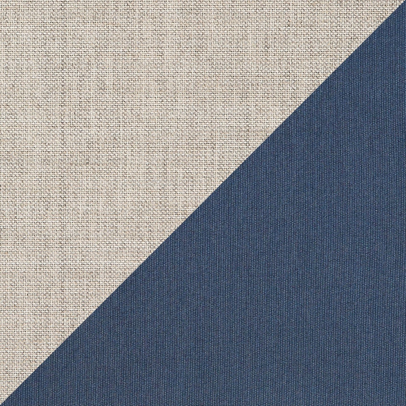 Quincy Striped Outdoor Reversible Throw Pillow, 12" x 24", Navy/Silver 