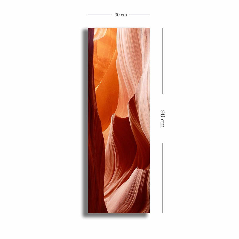 Superbe peinture sur toile décorative, 11,8 po x 35,4 po | 100% toile de daim, cadre avec cadre 100% bois (épaisseur: 1,1 pouce) | Parfait pour la décoration intérieure, l'esthétique moderne et l'art mural unique