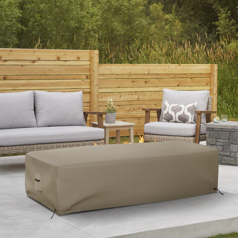 Outdoor Rectangle Fire Pit Cover - Thumbnail 3