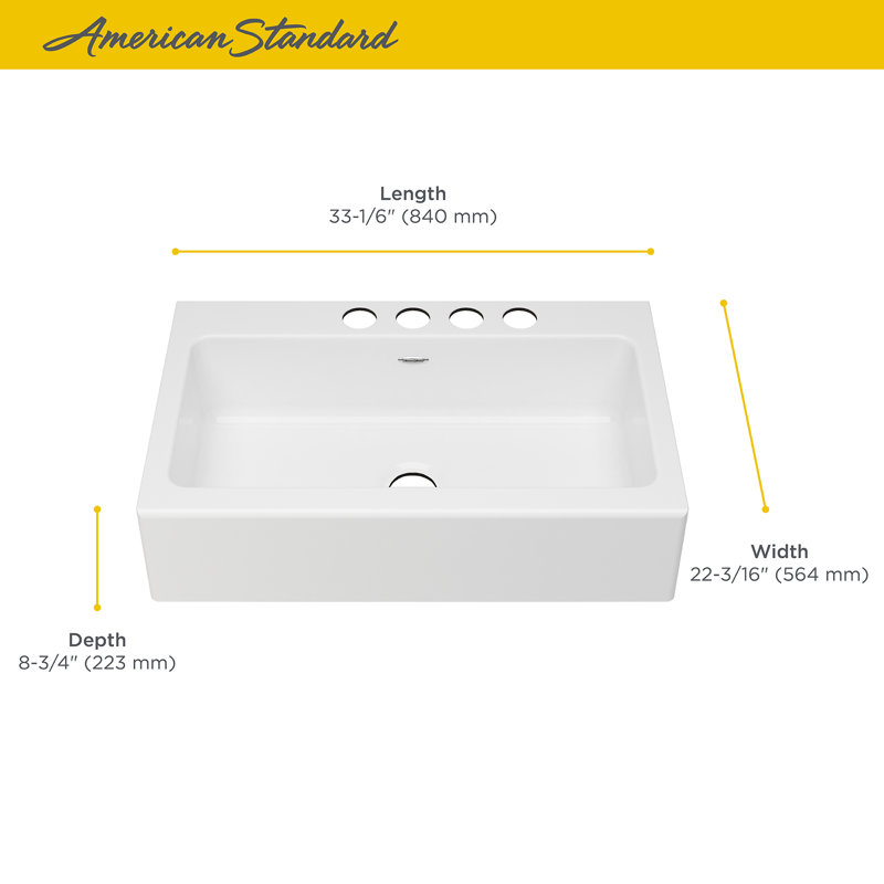 Delancey 33.17'' L Farmhouse / Apron Single Bowl Cast Iron Kitchen Sink