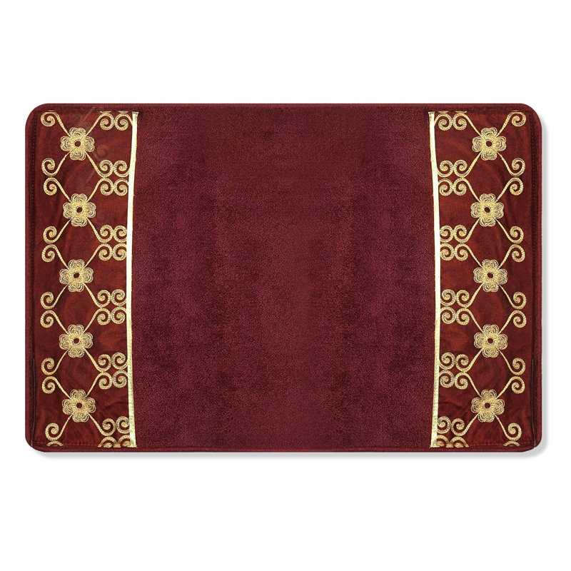 Etty Memory Foam Non-Slip Bath Rug, Rectangle 21" x 34"