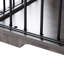 Cage pour animaux beige et brun avec deux compartiments pour canines moyennes - + panneau de particules et cage en acier inoxydable pour chiens à deux compartiments, structure stable en acier