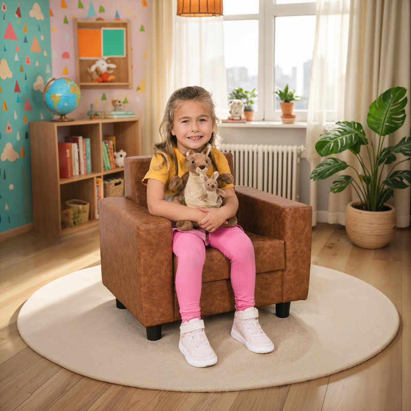 Chaise de jeu classique inspirée des enfants, Noisette