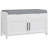 Shoe Bench Entryway Bench Shoe Storage with Hidden Compartments 35.4" Shoe Organizer With Adjustable Shelves and Shutter Doors