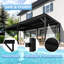 Auvent de terrasse manuel en fer blanc l 20 pi x P 12 po Feria