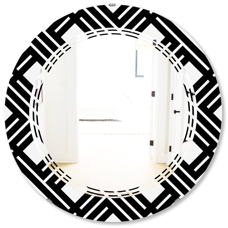 Miroir mural Monogram, 31,5 po x 31,5 po