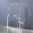 Pull Down  Single Handle Kitchen sink Faucet in Chrome