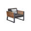 New York Outdoor 4 - Piece Teak Conversation Set