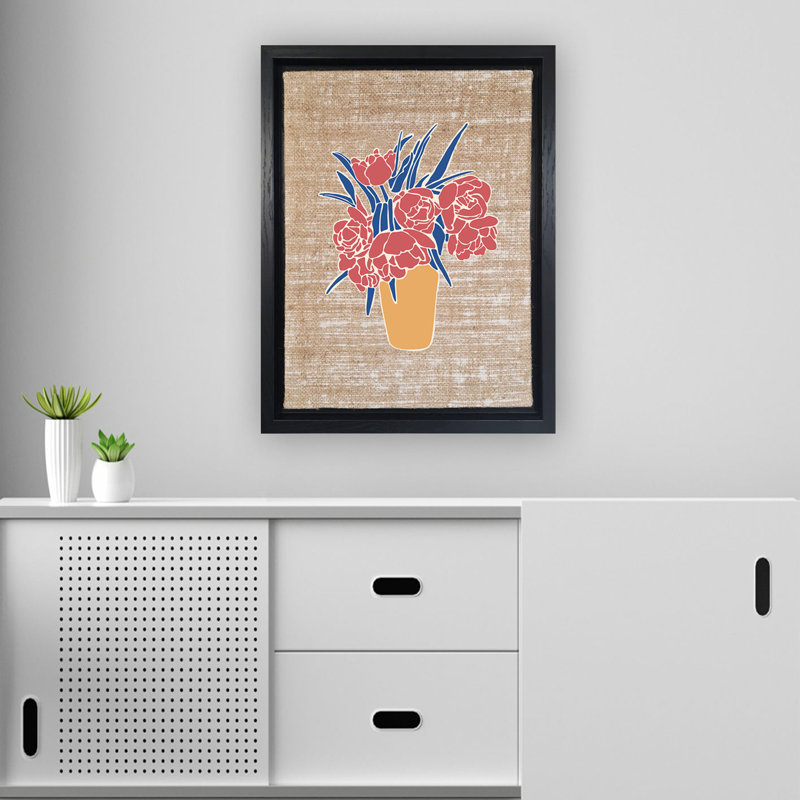 Peinture décorative sur toile, H 26 po x l 18,1 po, Noir