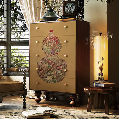 Armoire décorative cinq tiroirs