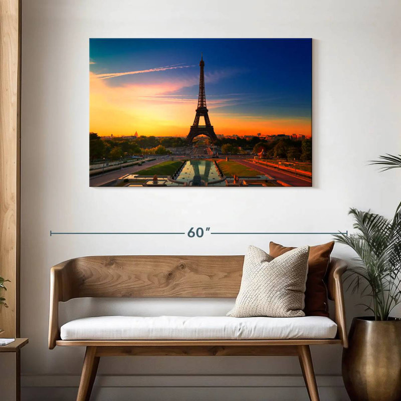 Kavia Eiffel Tower At Sunrise, 30" H x 45" W
