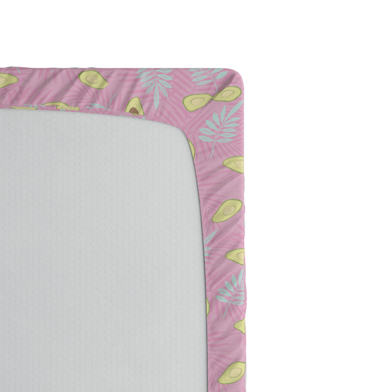 Microfiber Floral Fitted Sheet, Twin XL Fitted Sheet