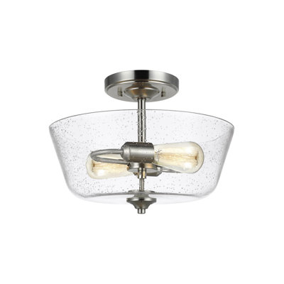 Shameka Glass Semi Flush Mount