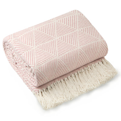  Zahra Blanket/Throw For Sofa Chair Bed Ochre