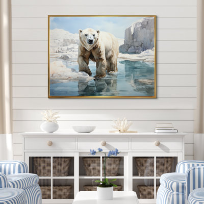 " White Teal Iceberg Pristine Solitude "