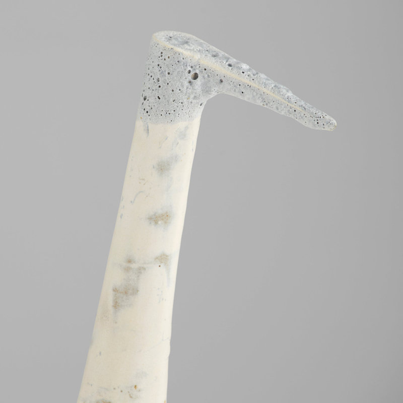 Egret Sculpture, 22" H x 5.5" W x 5.5" D