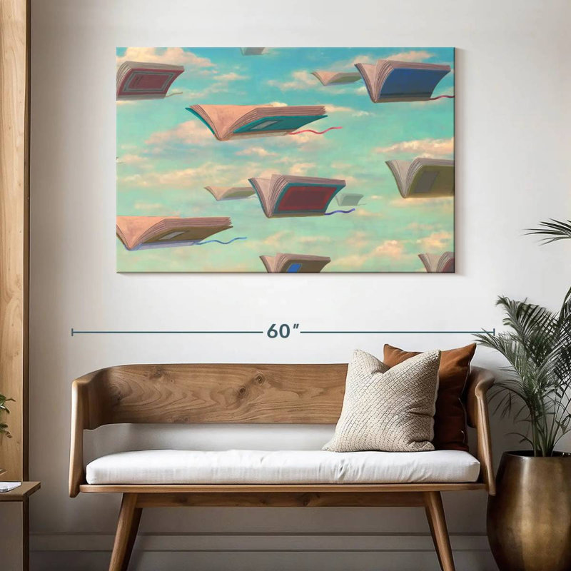 Livres volants fantaisistes Kerner, H 32 po x l 48 po
