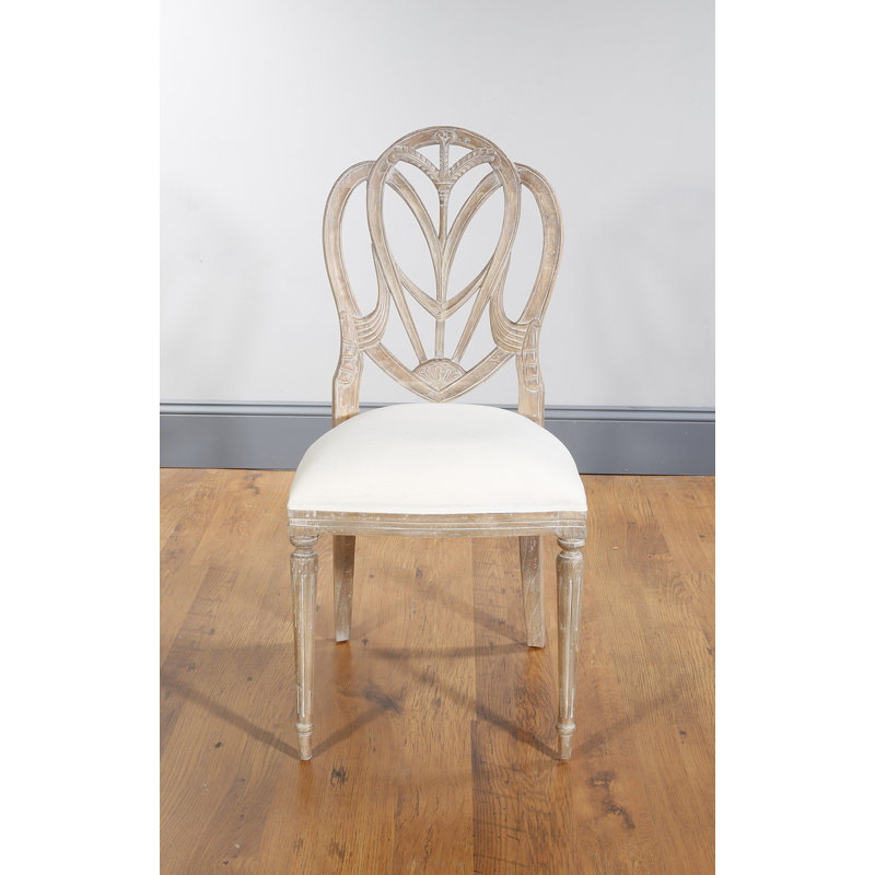 Hedgar Upholstered Side Chair, Pickled