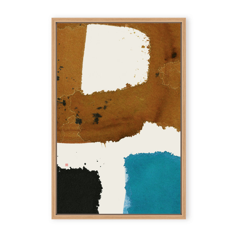 Abstract Off Track, Black, 48" H x 36" W x 1.125" D, Framed Print