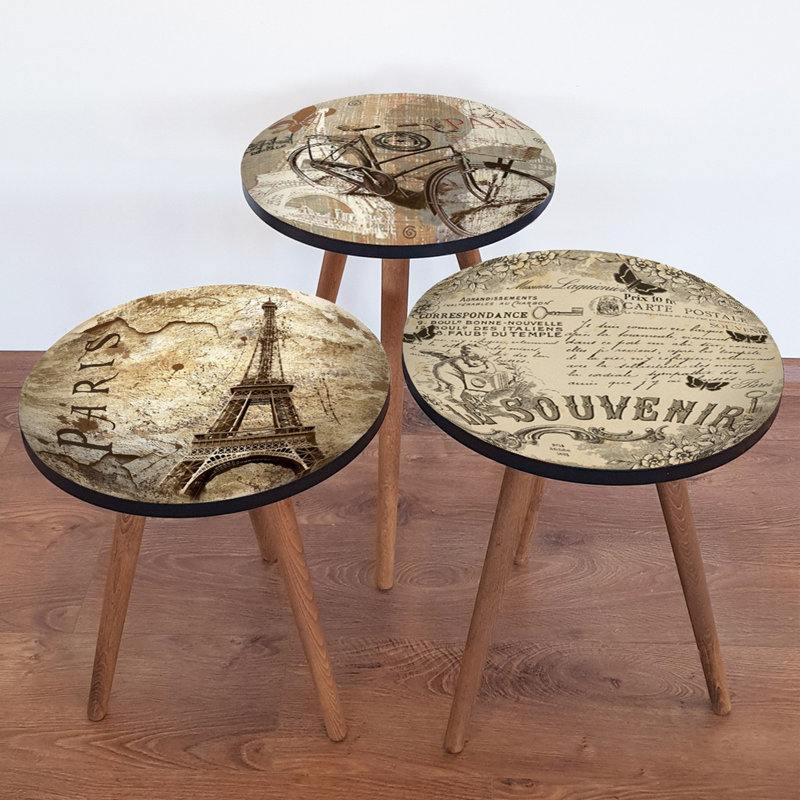 Tables gigognes 3 pieds Baca