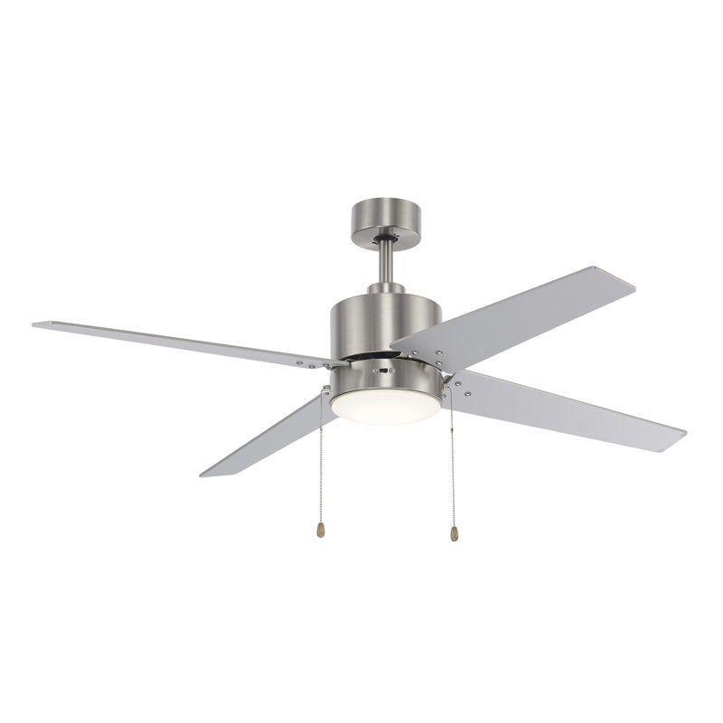 Ventilateur de plafond en nickel brossé 52 po Ronan, 178