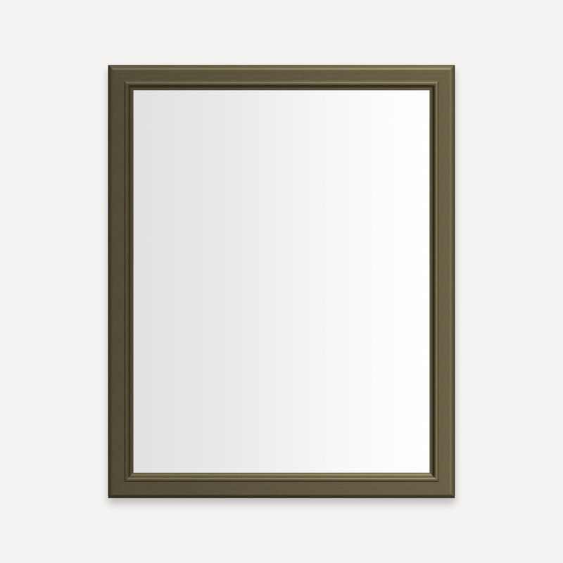 Armoire Main Line, H 30 po x l 23,25 po x P 4 po, Laiton rétro