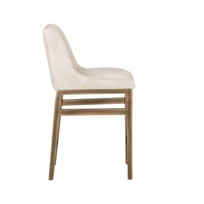 Halden Upholstered Bar Stool, Bravo Metal, Counter Stool (26" Seat Height)